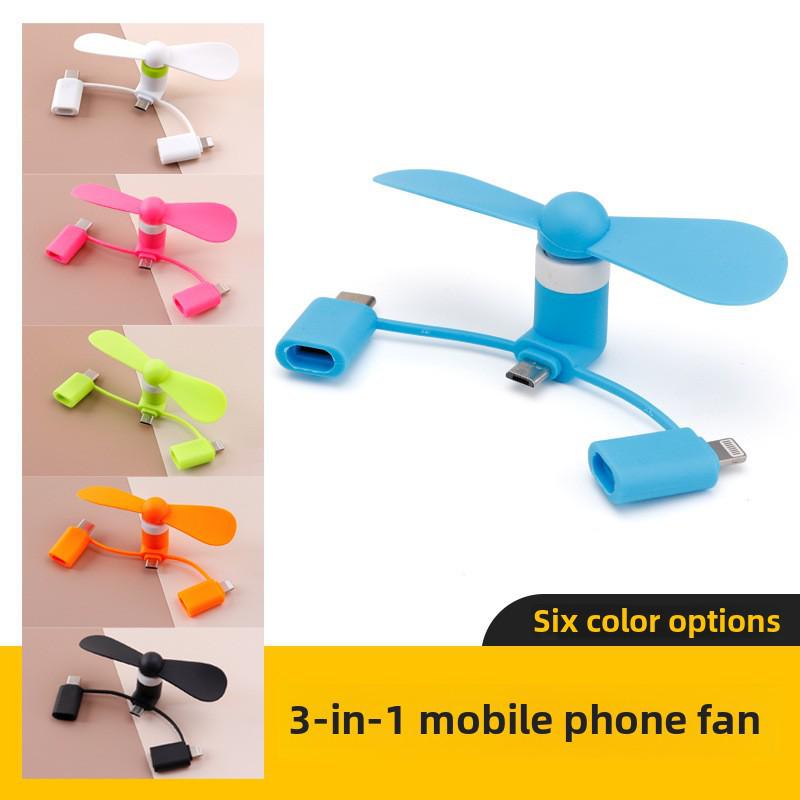 Creative Mini Handheld USB Fan for Android, Type-C, and Apple Devices