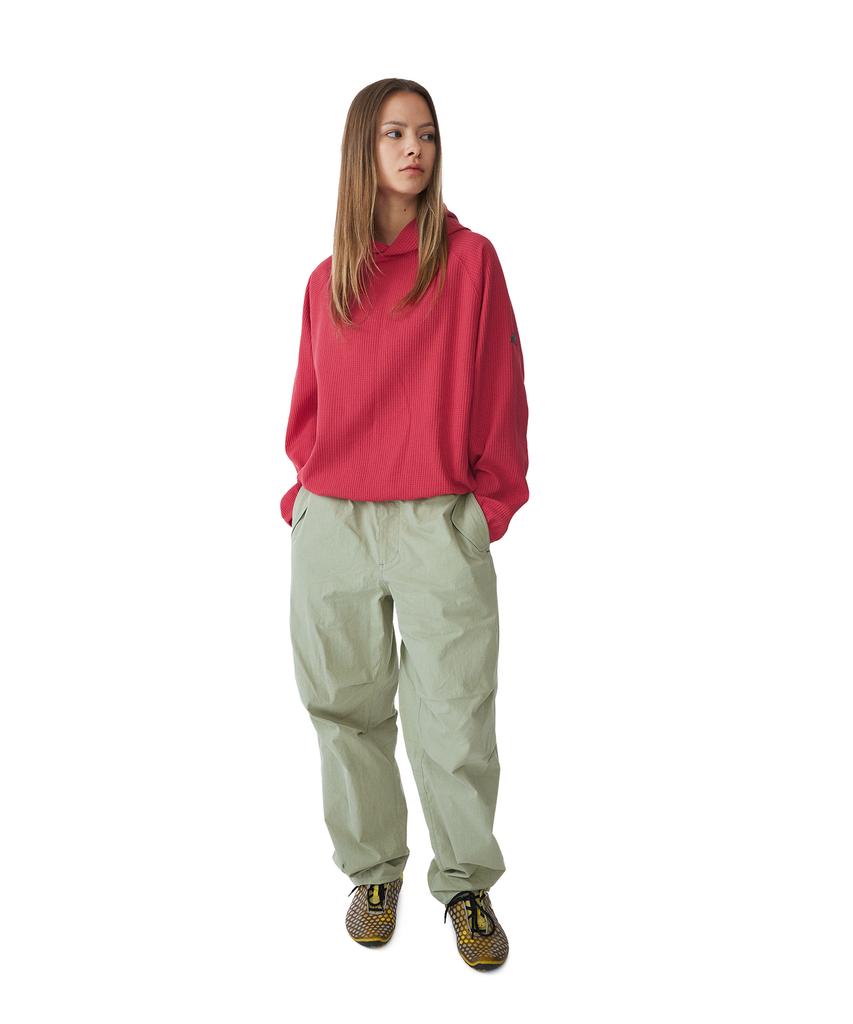 SUNLOVETOUR Aero Waffle Hoodie Red