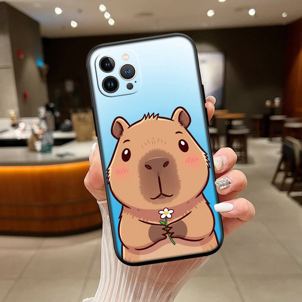 Cartoon Capybara Case for Samsung Note 20 10 S25 Plus Ultra Lite FE A11 A26 A51 A52 A53 A56 A70 A71 A72 A73 M20 M30 M21 M31 M51