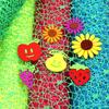 Bright Green Jacquard Net Yarn Roll Kindergarten DIY Gauze Roll Gift Wrapping Party Decoration Backdrop Door Curtain DIY