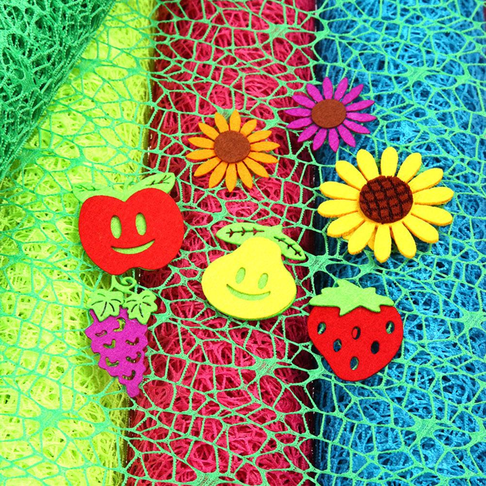 Bright Green Jacquard Net Yarn Roll Kindergarten DIY Gauze Roll Gift Wrapping Party Decoration Backdrop Door Curtain DIY