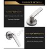 304 Stainless Steel Ball Lock Indoor Wooden Door With Key Bathroom Door Handle Household Silent Thickened Anti-theft Door Lock