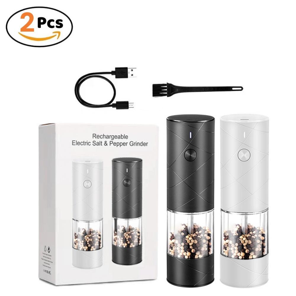 Electric Salt and Pepper Grinders kitchen gadgets accessories seasoning Spice Sesame Grindery mill Coarseness cylinders shaker
