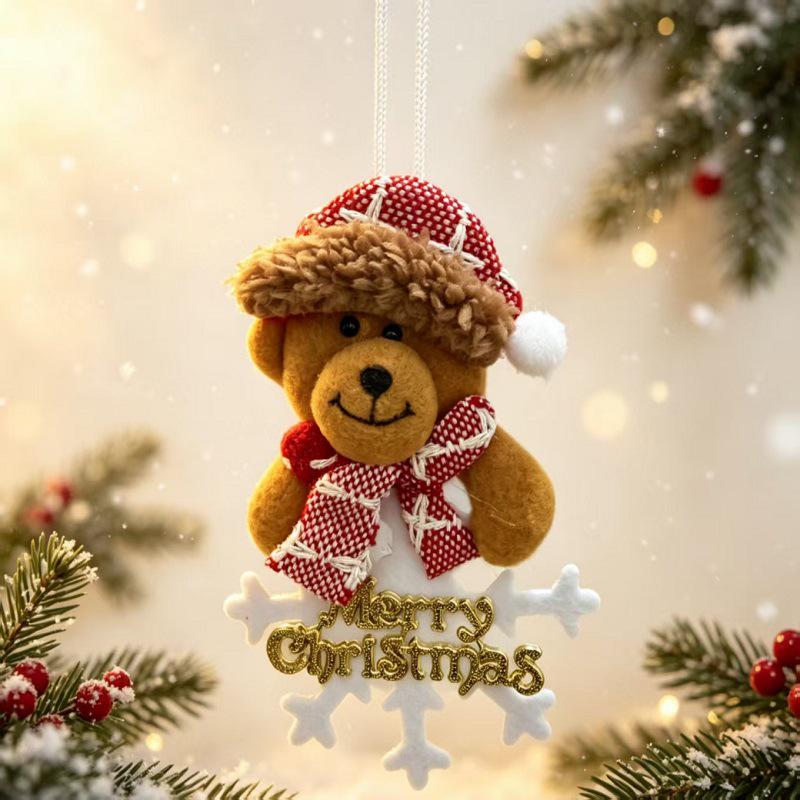 Christmas Fabric Doll Ornaments Collection - Small Hanging Tree Decorations & Gifts