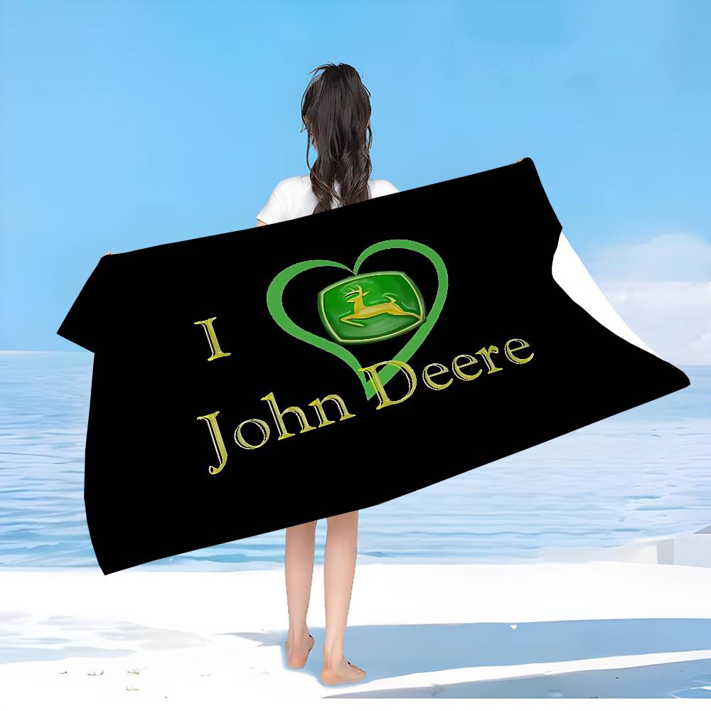 J-John-Logo-Deeres Große Mikrofaser-Strandtücher Schnelltrocknendes Handtuch Sand-Strandtücher Handtuch für den Pool für Reisen Schwimmbad Yoga Cotton 30x30cm