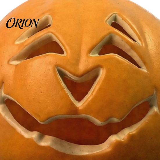 Halloween Atmosphere Light Creepy Pumpkin Light, Jack-O-Lantern Decoration, Scary Warm Glow Lamp Hollow for Indoor Outdoor Holiday Parties Smiling