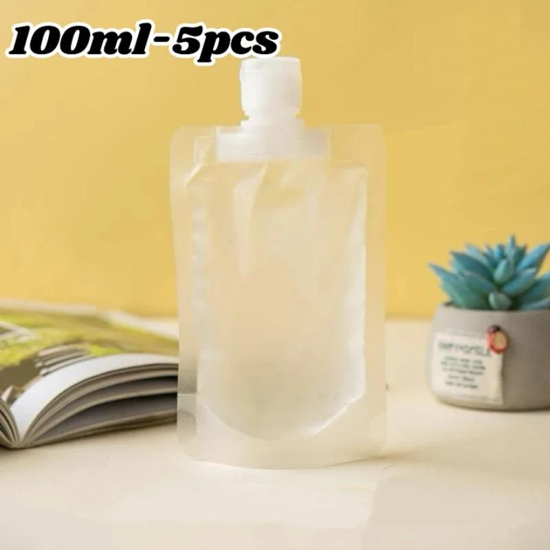 Bolsas Vazias de Apertar para Viagem, Bolsa Dispensadora de Loção, Recarregável para Shampoo, Artigos de Higiene Pessoal, Condicionador, Bolsa de Armazenamento de Líquido Cosmético