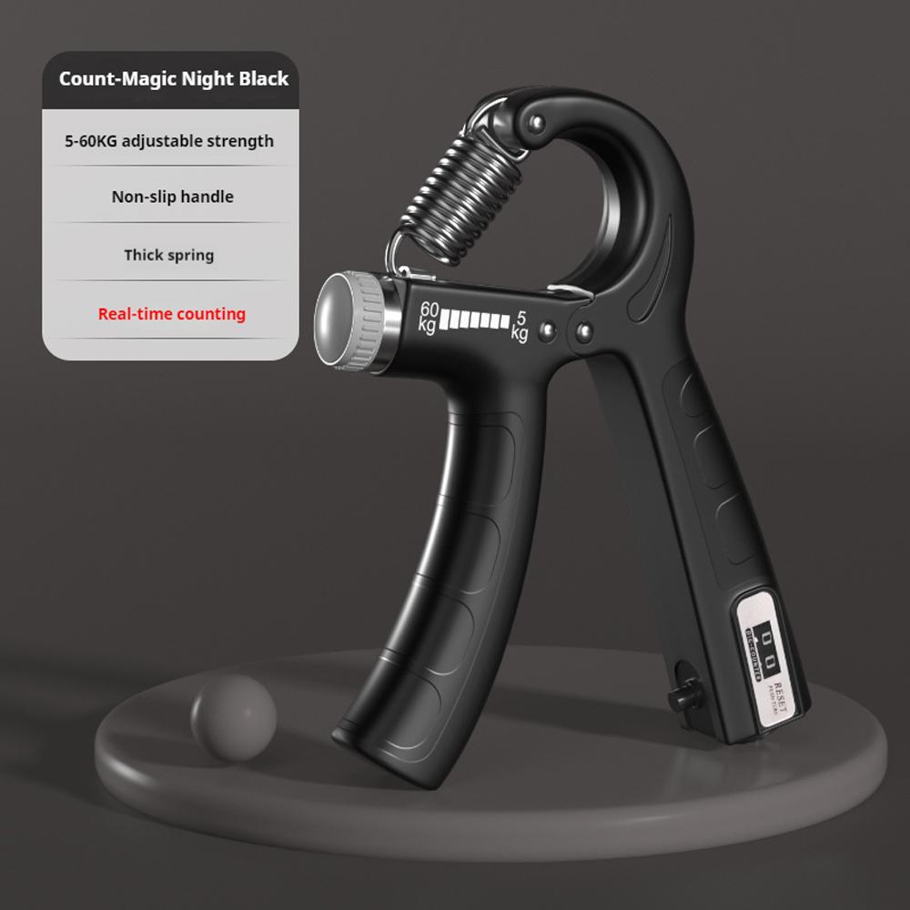 

Ручной захват для упражнений типа R, регулируемый пружинный захват, упражнение на защемление пальцев, эспандер для запястья, счетные плоскогубцы чёрный