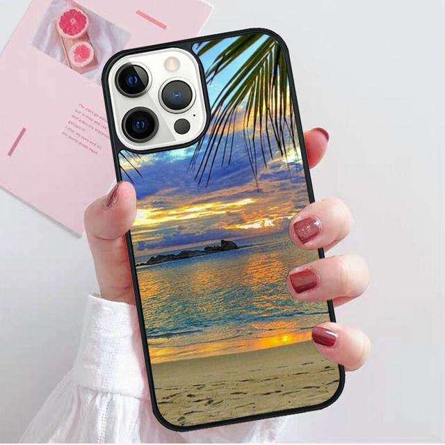 Summer Beach Love Coque Shell For iPhone 17 Air 15 16 14 13 12 Pro Max 11 Pro Max Plus Phone Case Cover