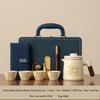 Portable Chinese Style Travel Tea Set for One Person - Outdoor Camping Teacup Kuaike Set