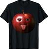 Lustiges albernes KI Apple Gen Z Meme Brain Rot Humor Zunge raus T-Shirt