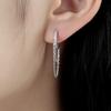 barbie Earrings Original Design Double Chain Earrings, High-end Temperament, Ins Style and Exquisite Love, 925 Silver Synthetic Cubic ZJYES-YS-212