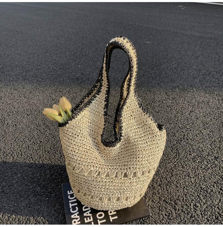 Spring 2026 Woven Beach Tote - Crossbody & Shoulder Handbag