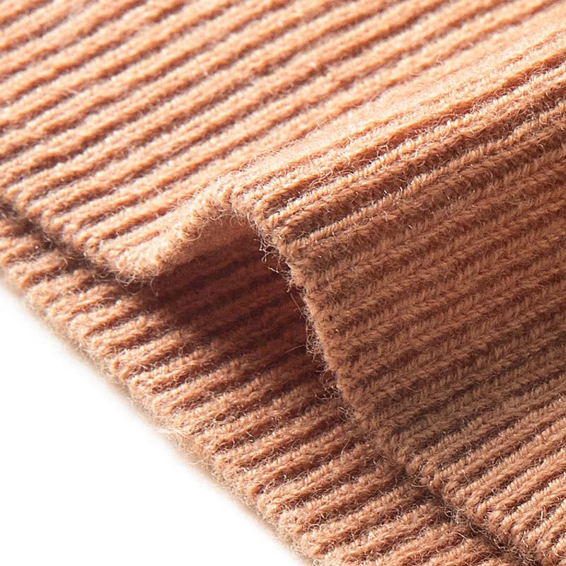 TUHUANG Women's Pure Wool V-Neck Cardigan Sweater