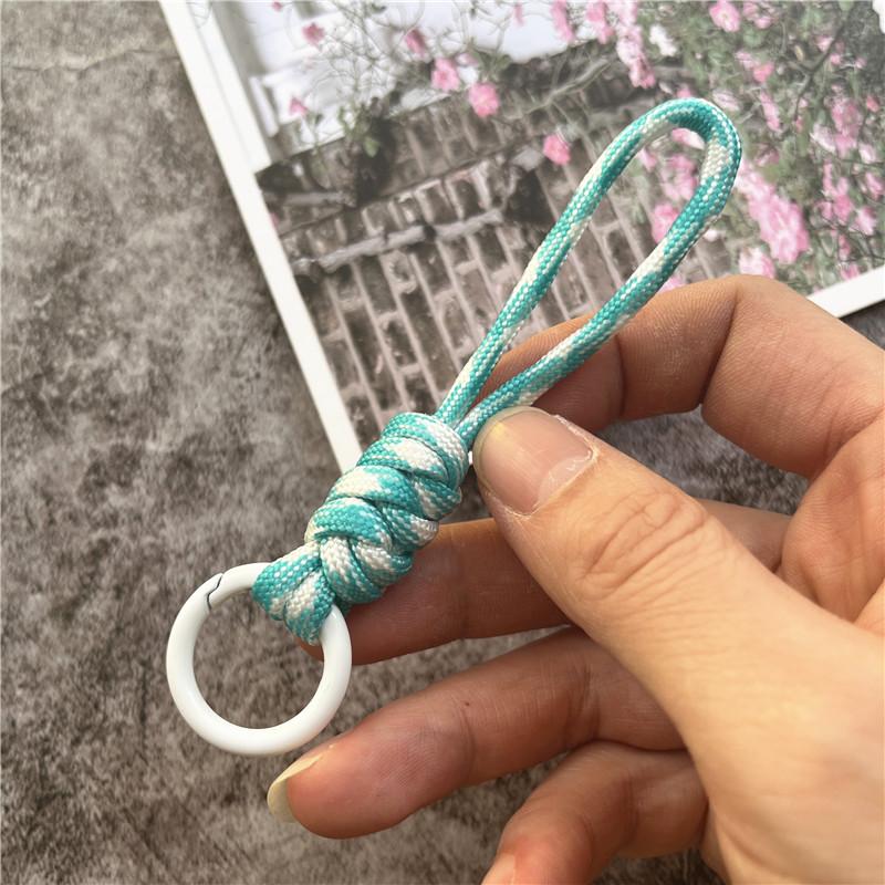 Key Ring Lanyard Matching Color Cellular Pendant Braided Cord Rope Keychain Anti-lost Sling Key Landyard Premium Accessories