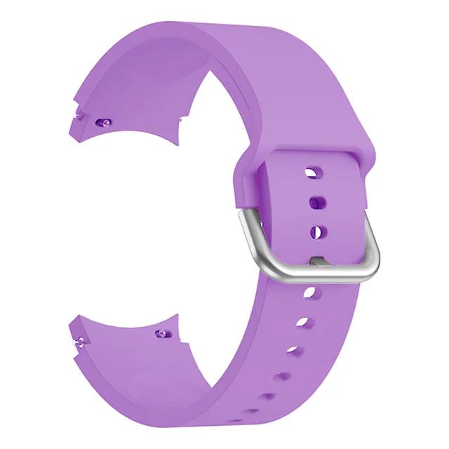 Silicone Strap For Samsung Galaxy Watch 7/6/5/4 40mm 44mm Color tonal buckle bracelet For Galaxy 6 Classic 43mm 47mm 5 Pro Belt