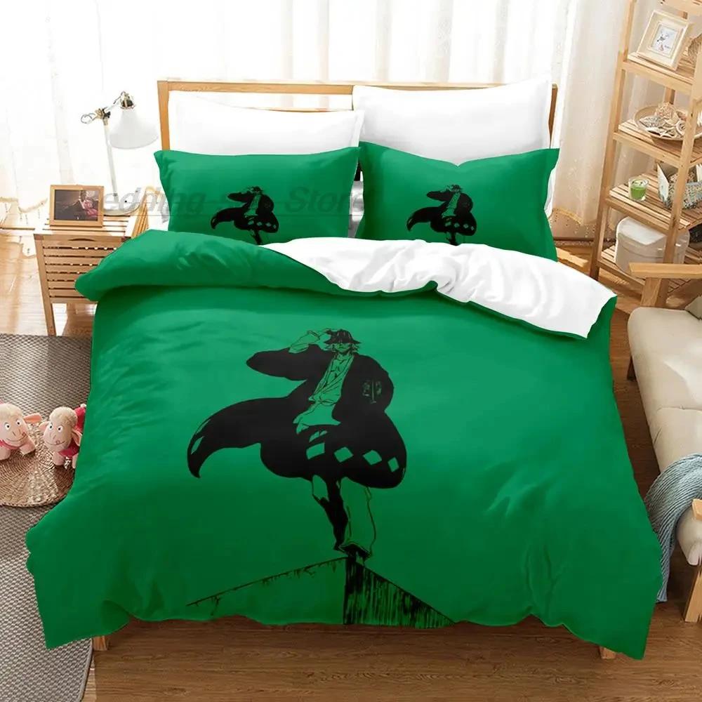 Kisuke Bleach Urahara 3D Anime Påslakanset för Pojksovrum Enkelsäng Twin Full Queen King Size 2024 Påslakan Sängset Täcke