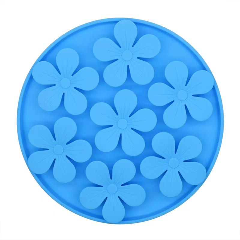 

Товари для тварин Килимок для собак Коти Миски для повільного корму з присоскою Корм ​​для годування Силіконова подушка для лизання Годівниці для повільних собак Роздача ласощів синій