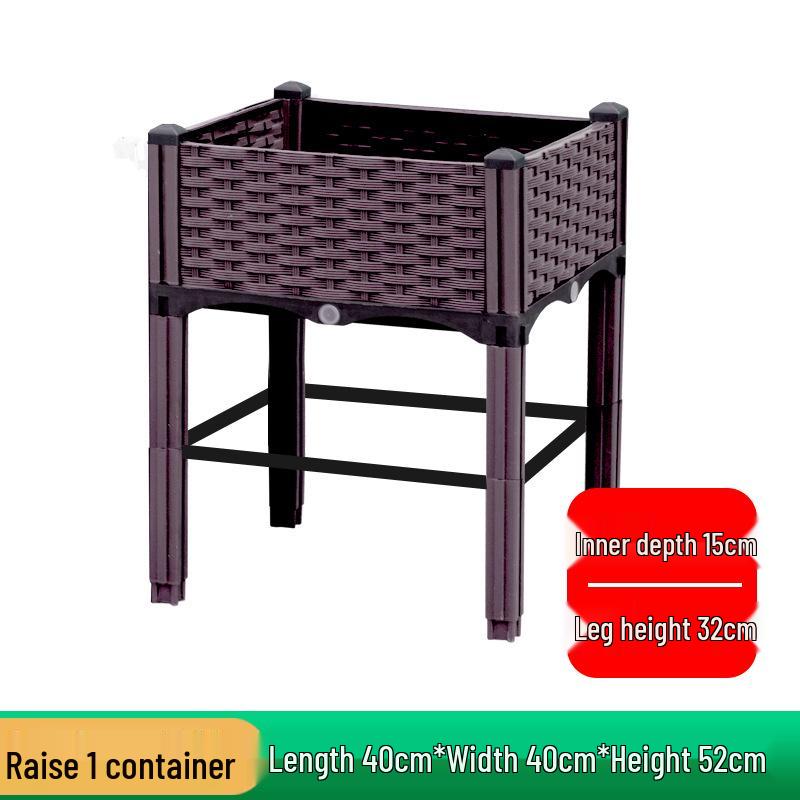 Extra Large Plastic Raised Vegetable & Flower Planter for Balcony/Courtyard
