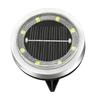 Solar Ground Lights, Glass In-Ground Landscape Lighting, Auto On/Off Waterproof LED Lawn Lamp for Garden Patio Walkway