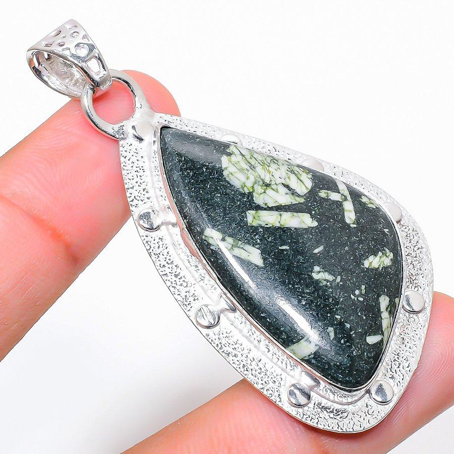 

Gogunjula Jasper Gemstone Handmade Ethnic Jewelry Pendant 2.36 SR-3480