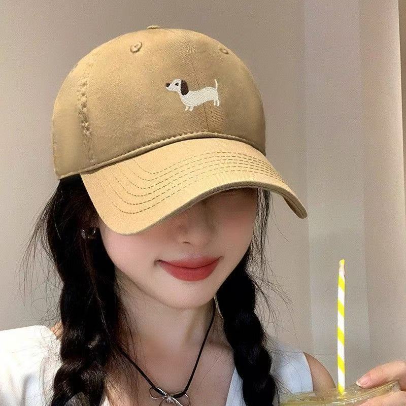 Cute Cartoon Dachshund Soft Top Cap Spring And Summer Hat High Quality Cotton Baseball Cap Men And Women The Same Style