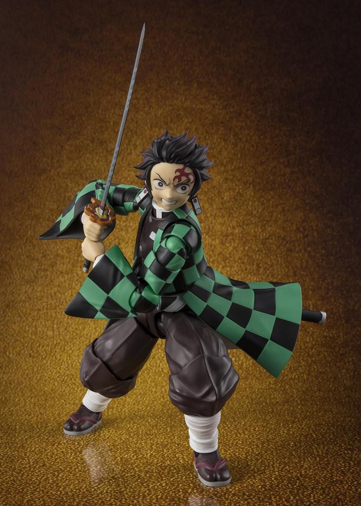 TAMASHII NATIONS Demon Kimetsu No Yaiba Tanjiro Kamado Mugenjo Decisive Battle Approximately 140mm PVC ABS Painted Movable Figure S.H.Figuarts Slayer