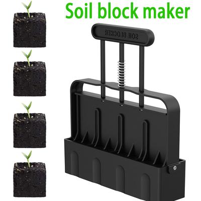 Hot Selling Soil Block Maker Manual Soil Block Maker Garden Garden Sowing Forest Farm Tools Root Soil Culture Container Making