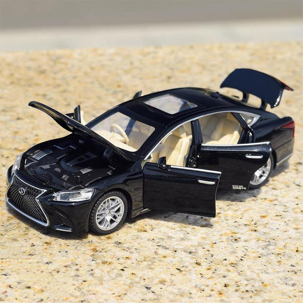 Toyota Lexus LS500H Limuzină Simulare Diecast & Vehicule de Jucărie Sunete & Lumină Mașină cu Tragere înapoi 1:32 Cadouri din aliaj pentru copii