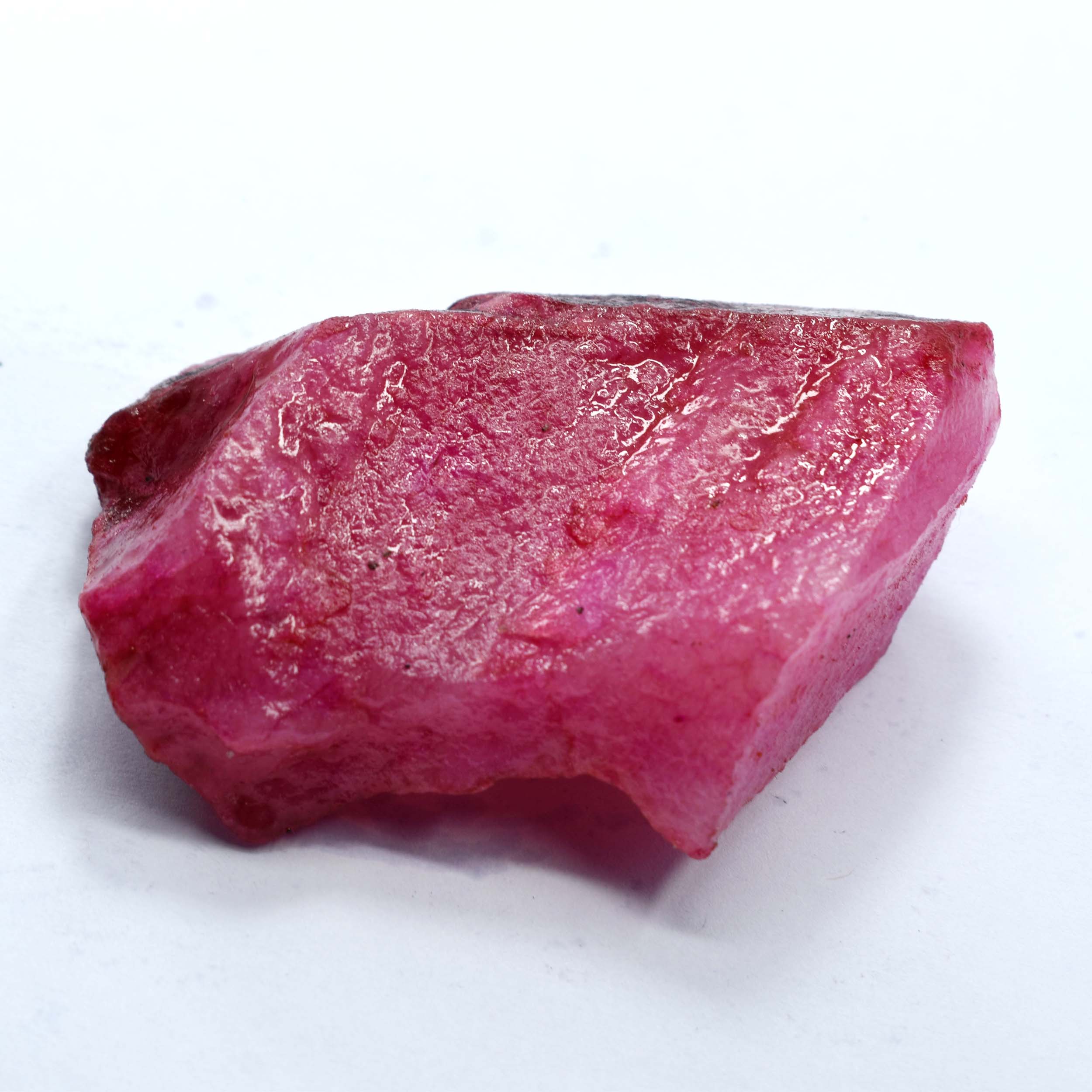 

NATURAL 44 Ct Pinkish Ruby UNCUT ROUGH Huge Size CERTIFIED Loose Gemstone 67 mm approx рожевий