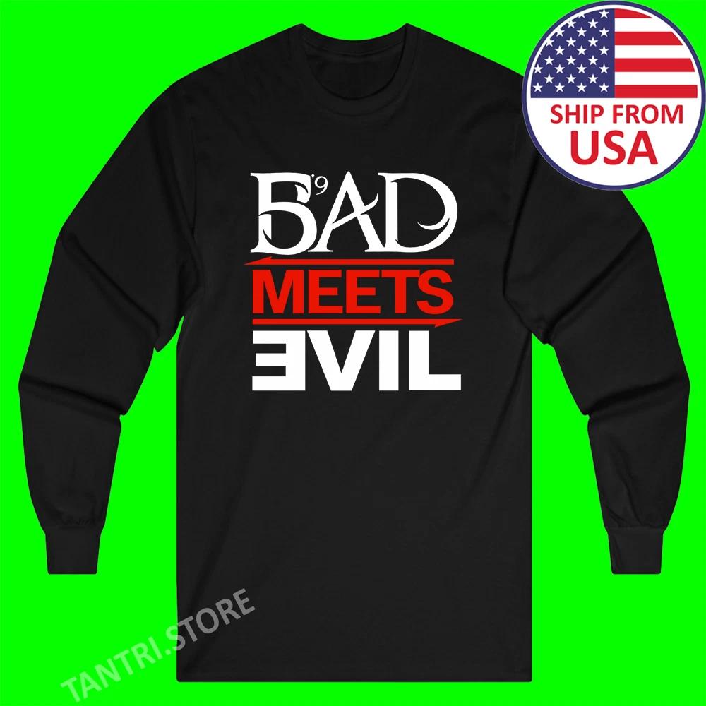 Eminem Bad Meets Evil Men s Black Size S to 2XL S