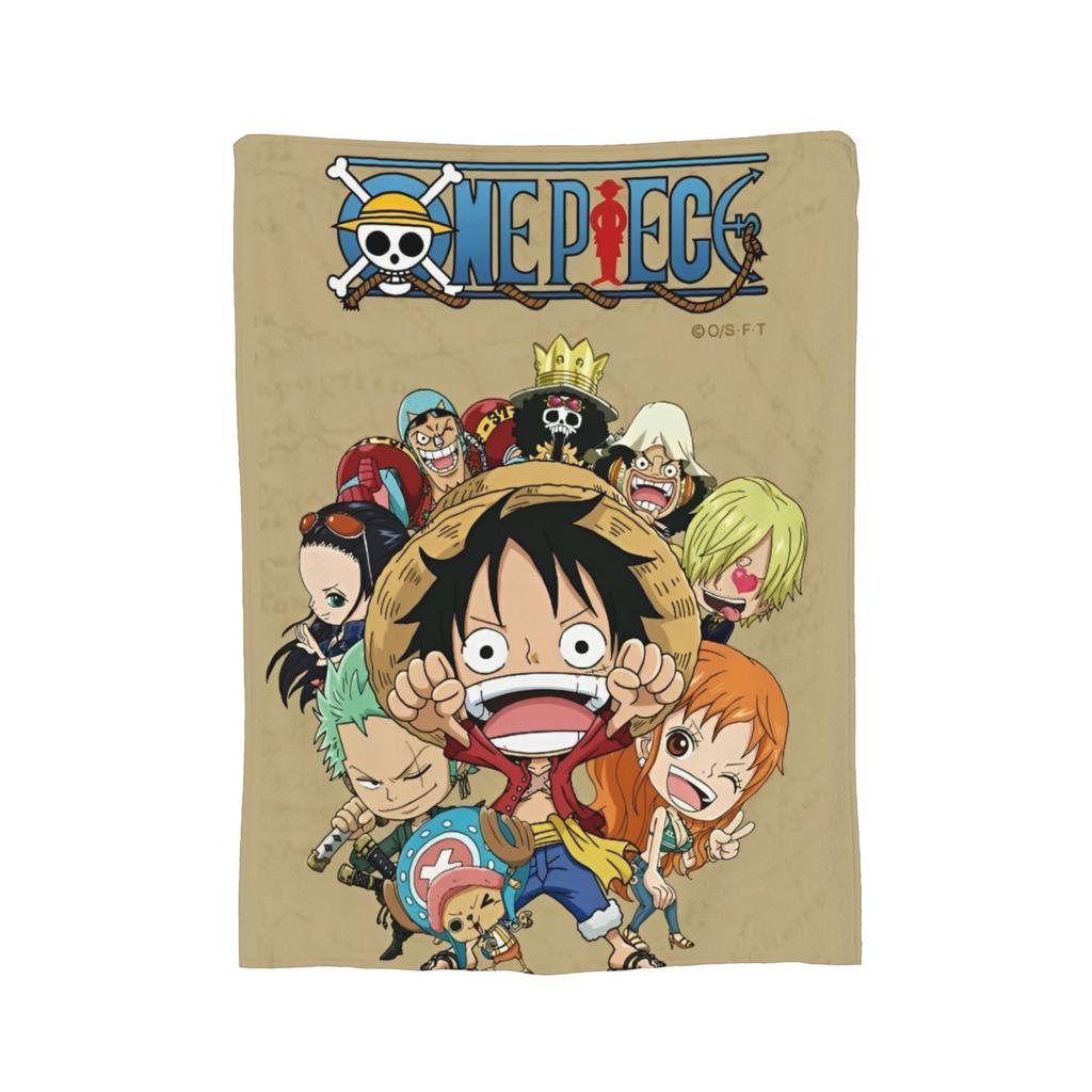 Luffy Anime  Fleece Throw Blankets Luffy  Blanket for Home Couch Super Soft Bedroom Quilt,