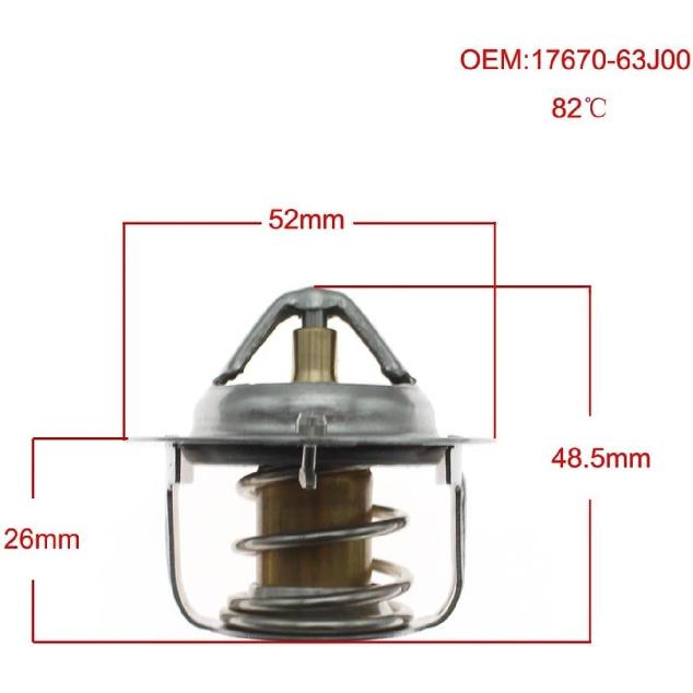 No.: 17670-63J00 Engine Coolant Thermostat 82C Fit For Grand Fit For Vitara Kizashi SX4 Swift Jimny Aerio Liana