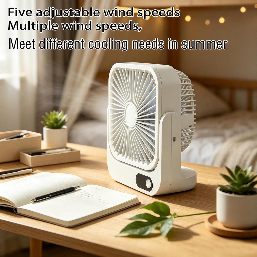 Multi- Portable Fan with, ° Rotating Handheld Desk Fan, Magnetic Hanging for Home Kitchen Use