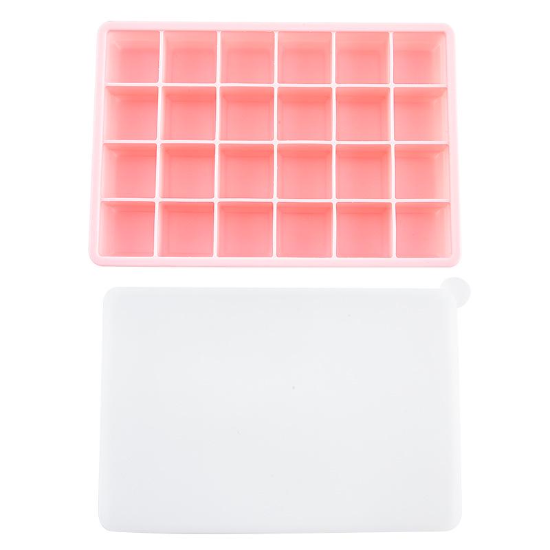 

Silicone 15-Grid Ice Cube Tray with Lid - Odor-Resistant, Anti-Bacterial, Square Ice Stick Compartment