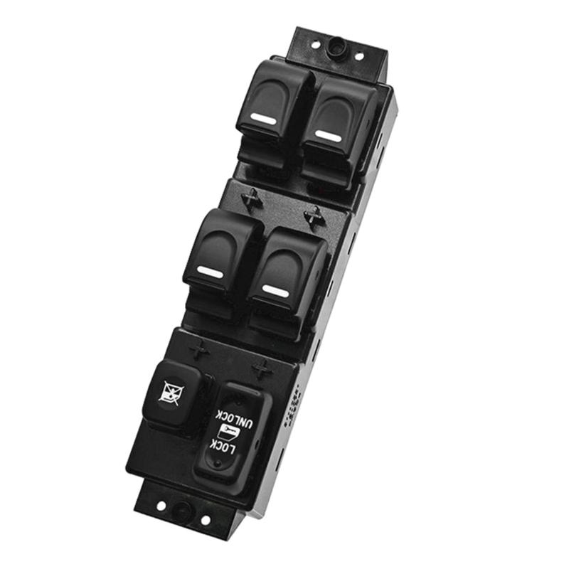 Car Door Glass Button Panel Window Switches for Great Wall Driver Repair, Black ABS Housing, Four Button Layout, Part 3746500-K80-0089 for Daily Car
