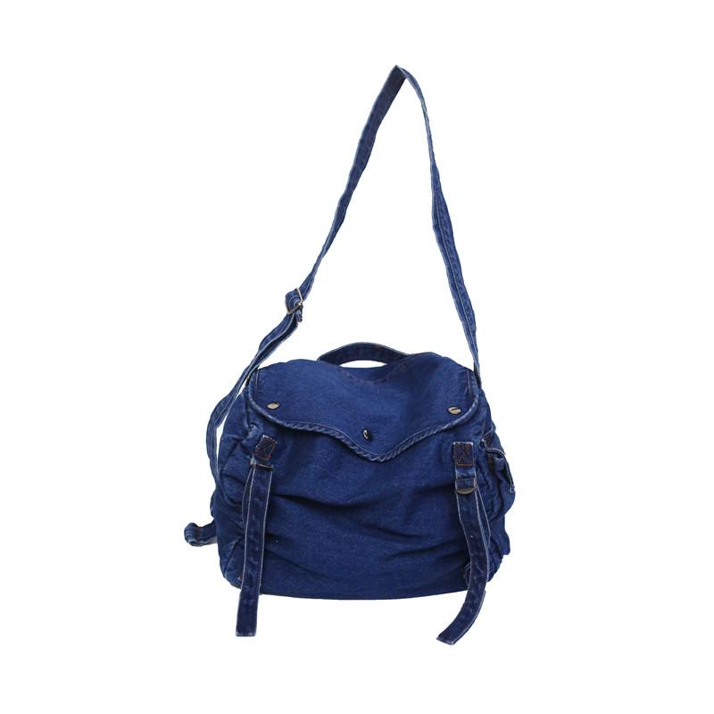Multi Pockets Canvas Big Size Handbag Female Male Teenager Student Over Large High Street Hip Hop Fabric Zipper Messenger Bag