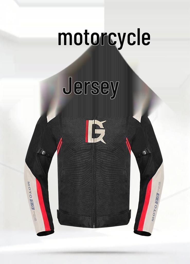 Men's All-Season Windproof Motorcycle Racing Suit: Protective, Warm, Anti-Fall Riding Jacket