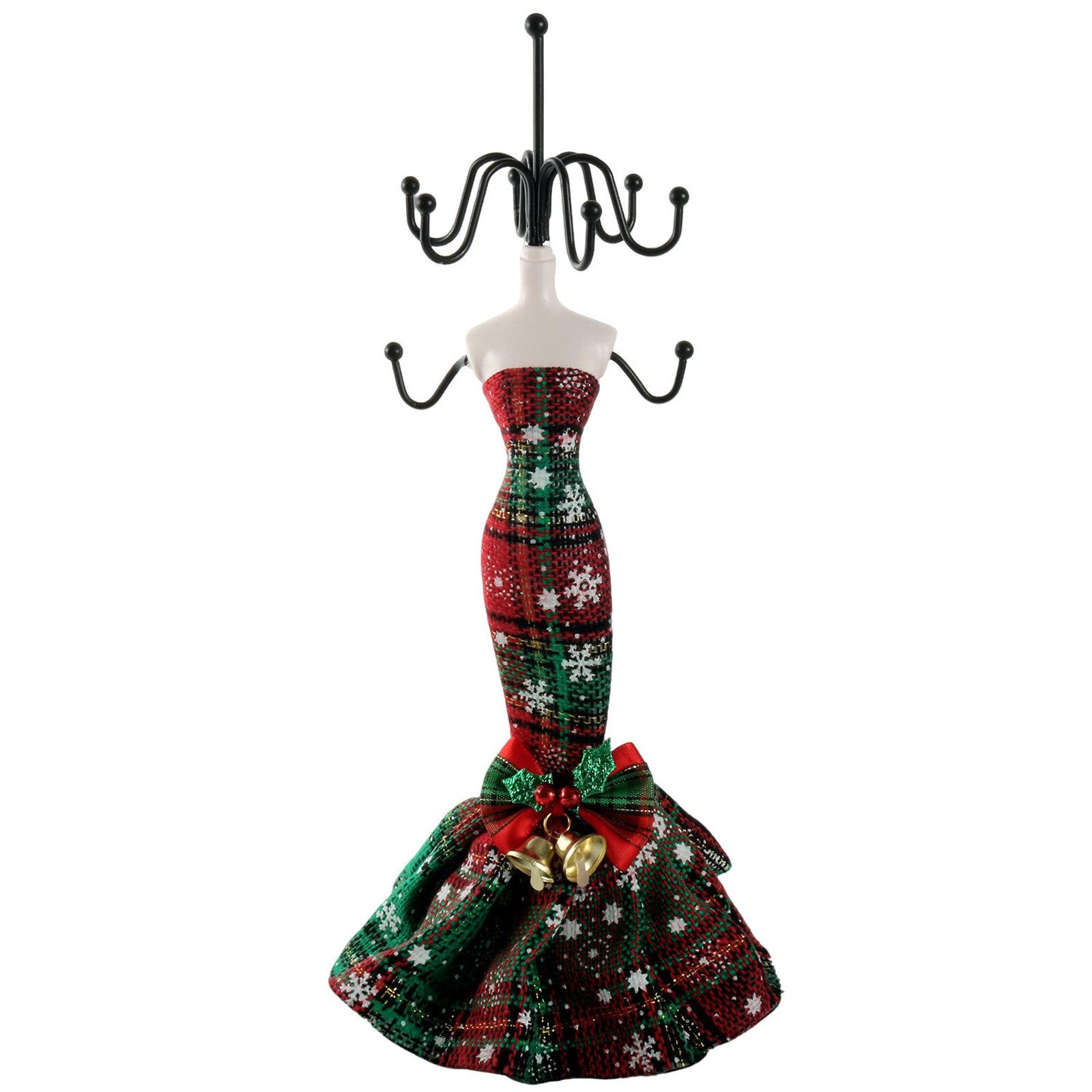 

Christmas Bell Fishtail Skirt Jewelry Storage Rack Decoration Props One Size