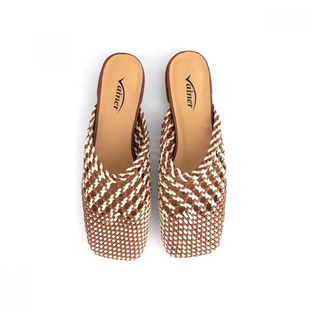 Vainer Women S Summer Slipper dreSS Brown Samm012bt
