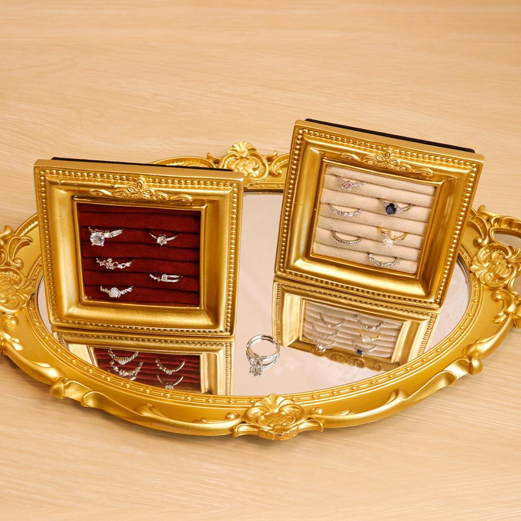 Jewelry display rack, vintage photo frame, ring plate, jewelry store display, storage, photography props, household ornaments