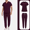 Mens' Comfortable And Casual Solid Color Short Sleeved Pants Protective Suit Set