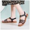 Bohemian National Style Versatile Fashion Trend Flat Sandals For Women's Elastic Straps Lightweight And Comfortable Sandals