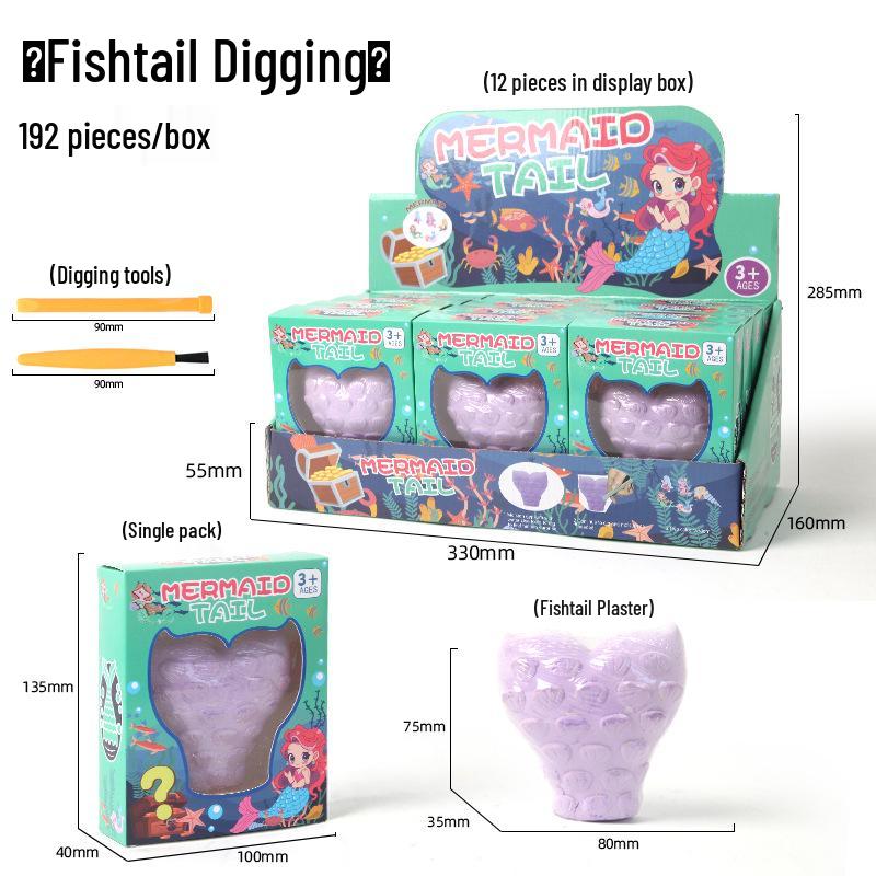 

Gem Discovery DIY Игрушка для раскопок: Детская развивающая коробка-сюрприз с темами «Кристалл» и «Русалка»