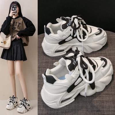 Ins Korean Version of the New Dad Shoes Women's Spring Student Sports Running Shoes Casual Shoes Platform Shoes YB8