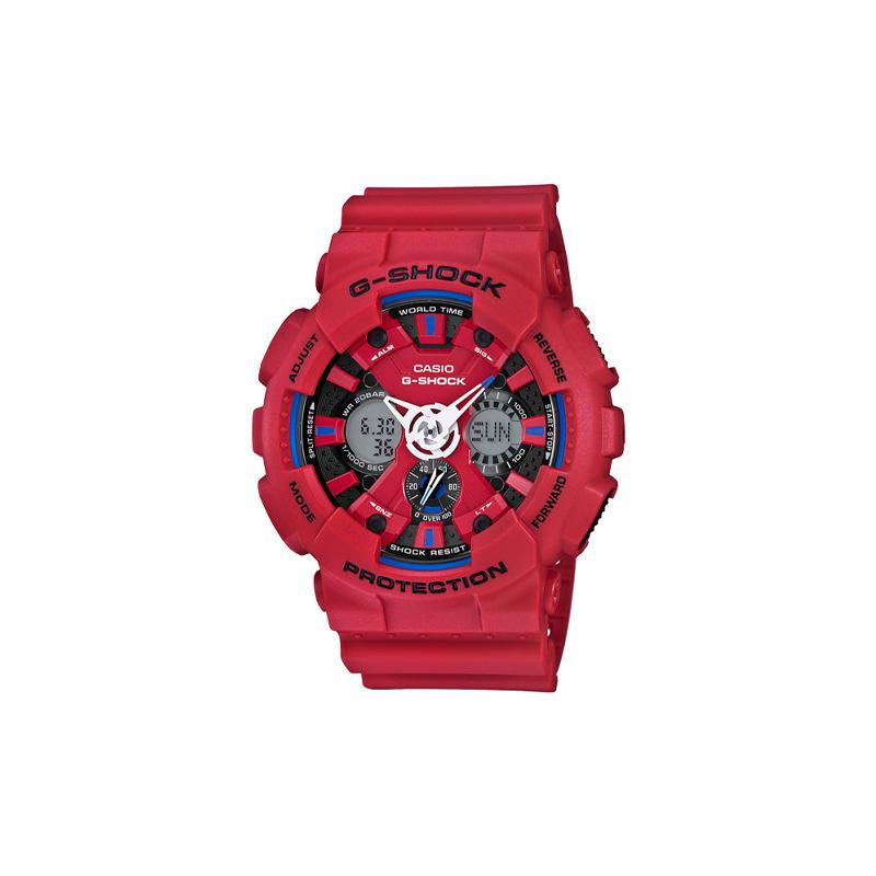 

Casio G-Shock Fashionable and Vibrant Street Classic Three Eyes Design Hardcore 200m Waterproof Dual Display Dial Quartz Movement Japanese GA-120TR-4A серый