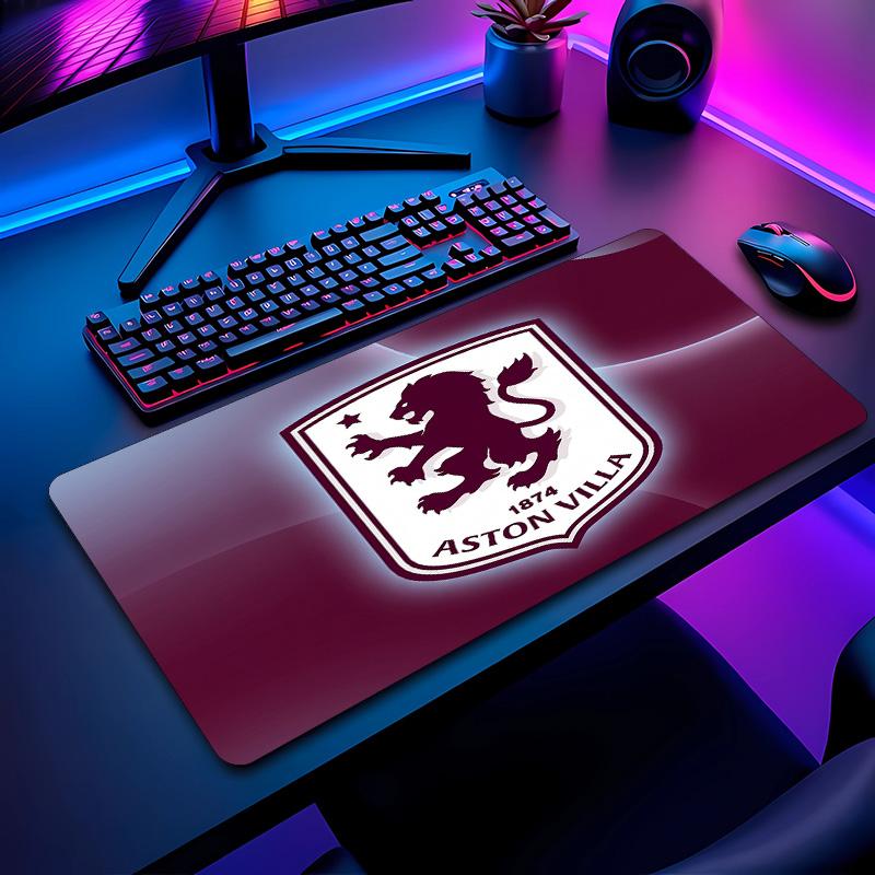 Tappetino per Mouse Stampa Calcio Aston Villa Non?Tappetino Antiscivolo in Gomma per Scrivania Impermeabile Mousepad da Gioco per Laptop Ufficio Desktop