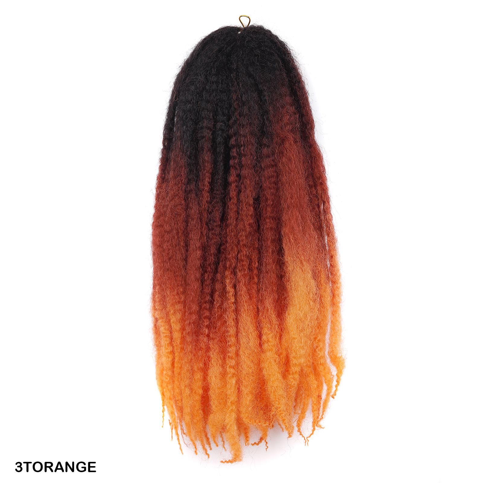 Крючковые наращивания волос Крючковые волосы Плетение волос Богемские Марли Твист Косы Короткий Кудрявый Синтетический Афро Черный Шиньон