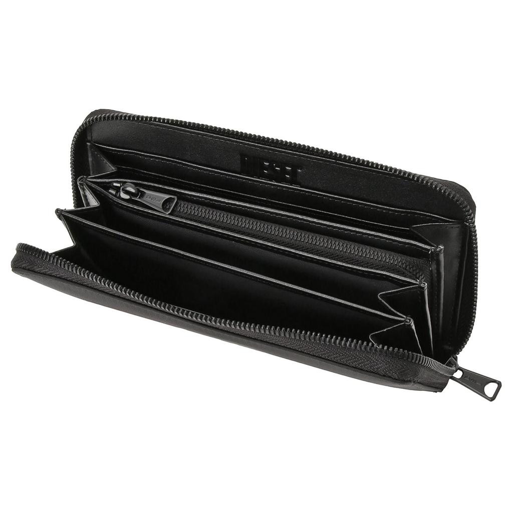 Logo Print Runder Reißverschluss Lange Geldbörse Zip Wallet CONTINENTAL ZIP L X09540 P5480 T8013 Schwarz [Diesel] Herren [Artikel]