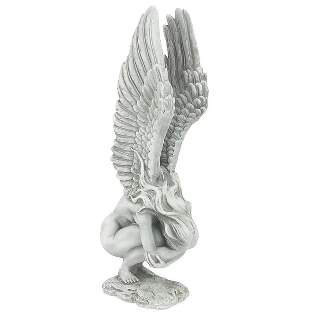 Angel Statue Durable Angel Sculpture Lightweight Angel Resin Ornaments Church Decoration Cute Lovely Mini Statues Home